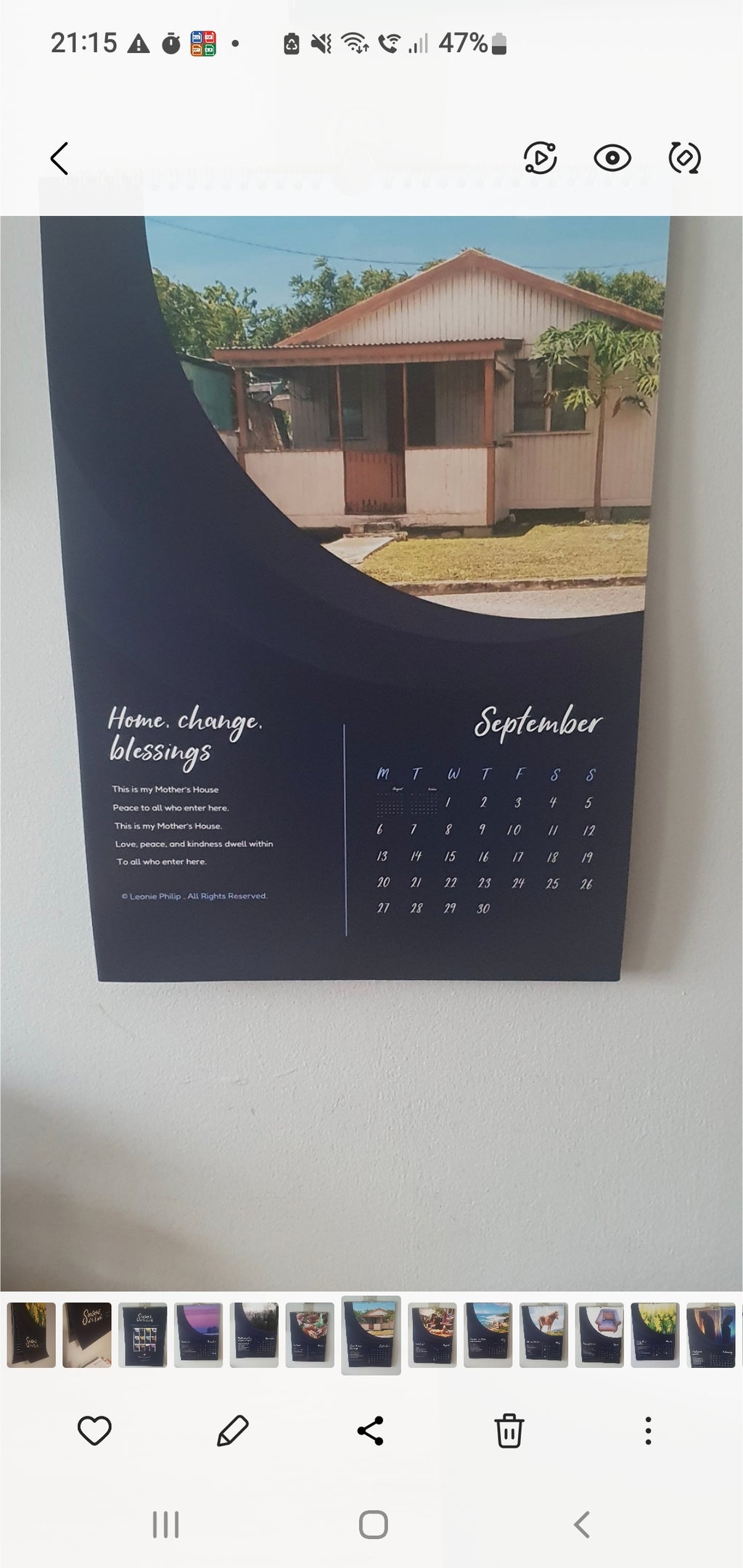 Seasons of the Earth — 2027 A3 Poetry & Art Calendar